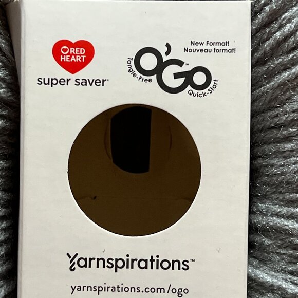 Red Heart OGo Super Saver Yarn Tangle-Free Quick-Start Format 2-Pack - Picture 5 of 10